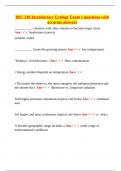 BSC 340 Introductory Ecology Exam 1 questions with accurate answers&period;