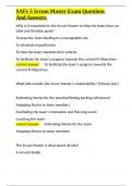 SAFe 5 Scrum Master Exam Questions And Answers&period;docx