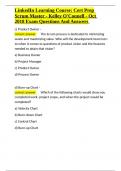 LinkedIn Learning Course Cert Prep Scrum Master - Kelley O-Connell - Oct 2018 Exam Questions And Answers&period;docx