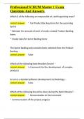 Professional SCRUM Master 1 Exam Questions And Answers&period;docx