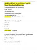 Disciplined Agile Scrum Master &lpar;DASM&rpar; Exam Questions And Answers&period;docx