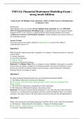 FMVA&reg; Financial Statement Modeling Exam &vert; 2025&sol;2026 Edition &ndash; Actual Exam with 50 Multiple-Choice Questions &lpar;100&percnt; Verified Answers with Rationales &vert; Certified by CFI&reg;&rpar;