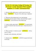 NU136&sol; NU 136 Galen College Of Nursing -NU  136 Exam 1 Actual  Questions With Complete  Solutions &vert; A&plus; Grade &vert; Guaranteed Pass&excl;