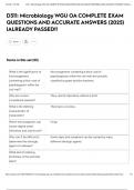 D311&colon; Microbiology WGU OA COMPLETE EXAM QUESTIONS AND ACCURATE ANSWERS &lpar;2025&rpar; &vert;ALREADY PASSED&excl;&excl;