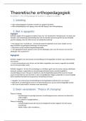 samenvatting H1&comma;2 theoretische orthopedagogiek