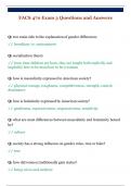 FACS 470 Exam 3 Questions and Answers