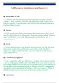 LEB exam 3 Questions and Answers 