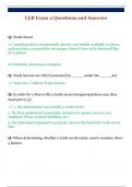 LEB Exam 2 Questions and Answers 