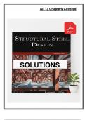 Solutions Manual for Structural Steel Design &lpar;3rd Edition&comma; 2020&rpar; by Aghayere &ndash; Covers All 13 Chapters