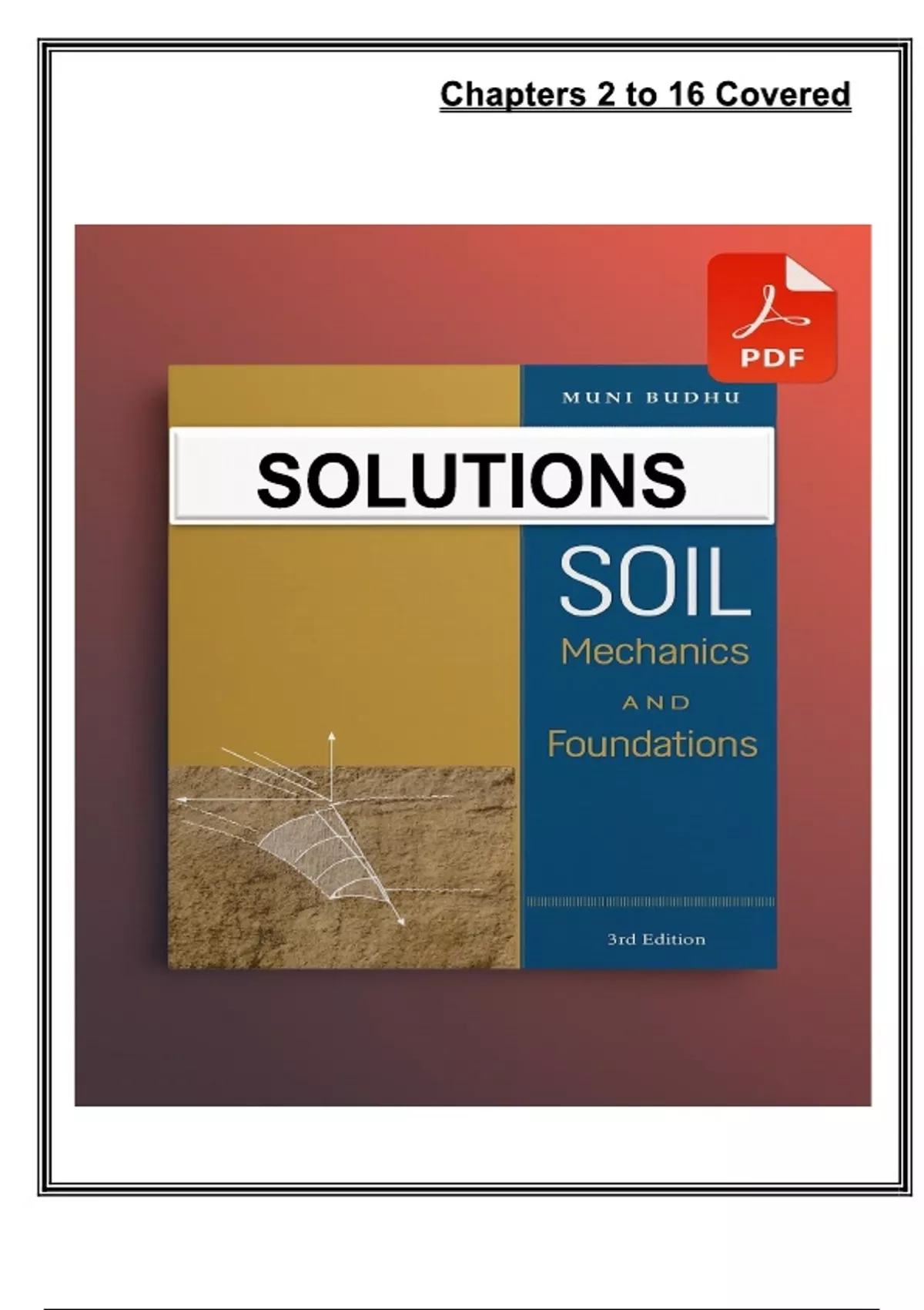 Solution Manual for Soil Mechanics and Foundations (3rd Edition, 2011 ...