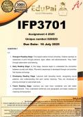 IFP3701 Assignment 4 (COMPLETE ANSWERS) 2025 - DUE 16 July 2025