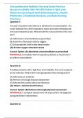 Comprehensive Pediatric Nursing Study Guide 2026&ndash;2027 &vert; Pediatric Nursing Exam Prep &vert; Growth & Development&comma; Health Promotion&comma; Childhood Illnesses&comma; Pediatric Assessment&comma; Safety&comma; Family-Centered Care & Safe Nursing Practices