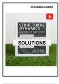  Solutions Manual for Structural Dynamics&colon; Concepts and Applications &lpar;1st Edition&comma; 2017&rpar; by Busby &ndash; Covers All Chapters