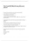 West Coast EMT Block 1 Exam with correct answers&period;