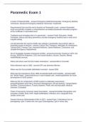 Paramedic Exam 1&period; Questions and Answers 2025