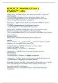 NUR 3128 - Module 4 Exam 1 CORRECT 100&percnt;