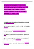 MILADY SOPHOMORE FINAL EXAM REVIEW EXAM WITH CORRECT ACTUAL QUESTIONS AND CORRECTLY WELL DEFINED ANSWERS LATEST ALREADY GRADED A&plus; 2025 &ndash; 2026