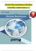 TEST BANK for Global Business 5th Edition by Peng Mike&period; Complete Chapters 1-17