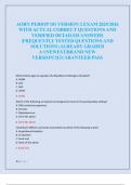 AORN PERIOP 101 VERSION 2 EXAM 2025&sol;2026  WITH ACTUAL CORRECT QUESTIONS AND  VERIFIED DETAILED ANSWERS  &vert;FREQUENTLY TESTED QUESTIONS AND  SOLUTIONS &vert;ALREADY GRADED  A&plus;&vert;NEWEST&vert;BRAND NEW  VERSION&excl;&excl;&vert;GUARANTEED PASS