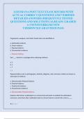  LOUISIANA POST TEST EXAM 2025&sol;2026 WITH  ACTUAL CORRECT QUESTIONS AND VERIFIED  DETAILED ANSWERS &vert;FREQUENTLY TESTED  QUESTIONS AND SOLUTIONS &vert;ALREADY GRADED  A&plus;&vert;NEWEST&vert;BRAND NEW  VERSION&excl;&excl;&vert;GUARANTEED PASS 