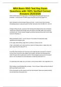 NRA Basic RSO Test Key Exam Questions with 100&percnt; Verified Correct Answers 2025&sol;2026