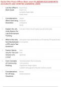 Opota Ohio Peace Officer Basic exam ELABORATED EXAM WITH ACCURATE AND VERIFIED ANSWERS &lpar;2025&rpar;