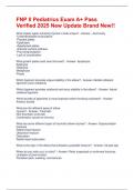 FNP Pediatrics- Hollier Exam Real Exam A&plus; Pass Verified 2025 New Update