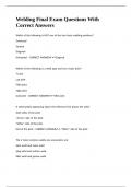 Welding final exam questions with correct answers&period;