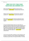 NRNP 6532&sol; 6531 FINAL EXAM  QUESTIONS AND ANSWERS 2025 