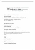 NRA Instructors class Questions And Answers With Verified Study Solutions Rated A&plus;