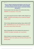 TEXAS CDL GENERAL KNOWLEDGE EXAM VERSION B LATEST 2025 ACTUAL  EXAM WITH COMPLETE QUESTIONS AND CORRECT DETAILED ANSWERS  &lpar;100&percnt; VERIFIED ANSWERS&rpar; &vert;ALREADY GRADED A&plus;&vert; &vert;&vert;PROFESSOR VERIFIED&vert;&vert;  &vert;&vert;BRANDNEW&excl;&excl;&excl;&vert;&vert; 