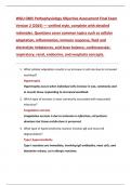 WGU C805 Pathophysiology