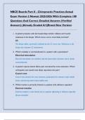 NBCE Boards Part II - Chiropractic Practices Actual  Exam Version 2 Newest 2025&sol;2026 With Complete 100  Questions And Correct Detailed Answers &lpar;Verified  Answers&rpar; &vert;Already Graded A&plus;&vert;&vert;Brand New Version&excl;&excl;