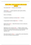 NFDN 2001 &ndash; Unit 6 Newborn Assessment and Care &ndash; NorQuest College &ndash; Verified Questions and Answers