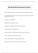 NR 304 Health Assessment II Exam 1