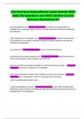 Life Insurance Exam-Illinois Latest Update 2025-2026 160 Questions and 100&percnt; Verified Correct Answers Guaranteed A&plus;