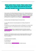 FEMA is800d FINAL EXAM&comma; FEMA is800d FINAL EXAM Latest Update 2025-2026 90 Questions and 100&percnt; Verified Correct Answers Guaranteed A&plus;