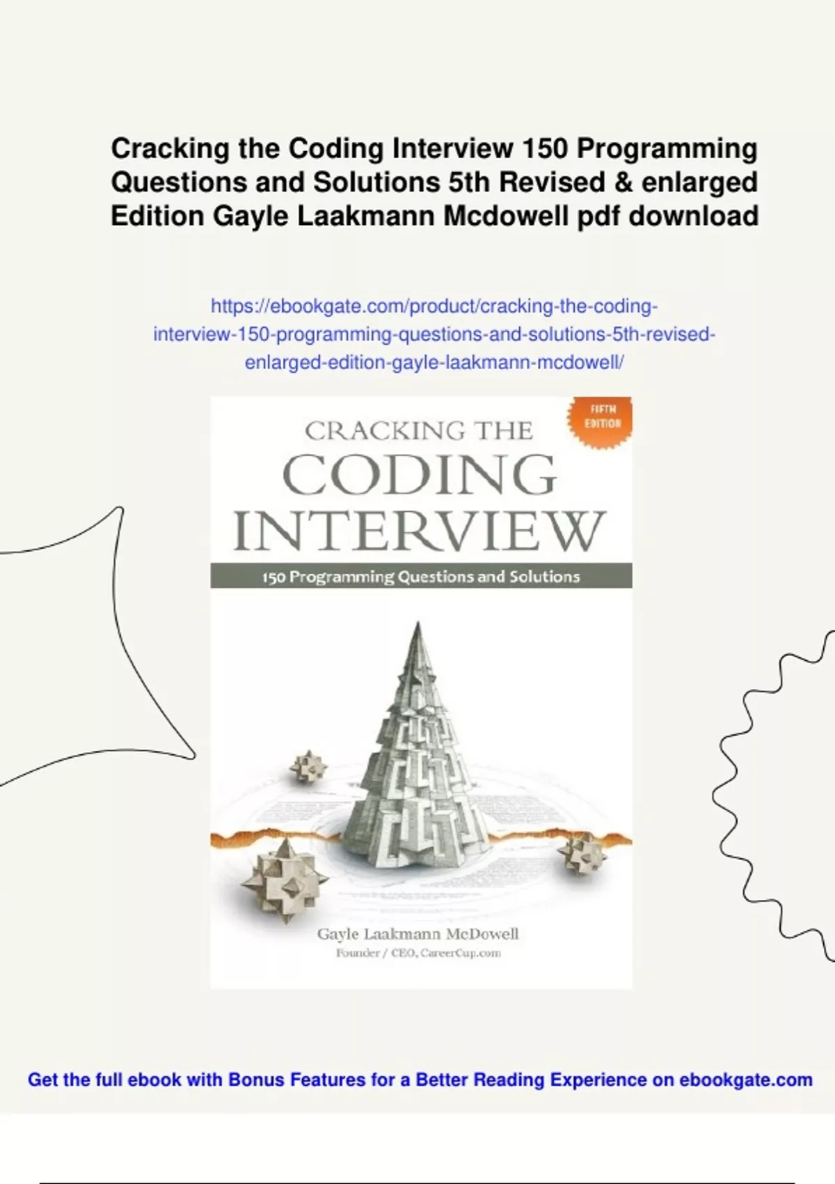 Summary Cracking the Coding Interview 150 Programming Questions and ...