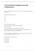 C957 Unit 2 Review Module 3 exam with verified answers