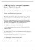 NURS 451 Nursing Process and Assessment exam with correct answers&period;