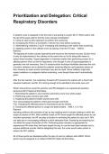 Prioritization and Delegation&colon; Critical Respiratory Disorders NEWEST 2025&sol;2026 ACTUAL EXAM COMPLETE QUESTIONS AND CORRECT DETAILED ANSWERS &lpar;VERIFIED ANSWERS&rpar; &vert;ALREADY GRADED A&plus;&vert;&vert;BRAND NEW&excl;&excl;