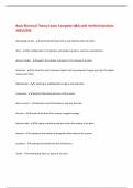 Basic Electrical Theory Exam&colon; Complete Q&A with Verified Solutions 2025&sol;2026 