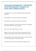 Iowa pest management - Community Insect Management Category 7D Exam with verified answers