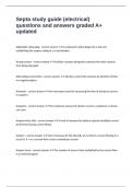 Septa study guide &lpar;electrical&rpar; questions and answers graded A&plus; updated