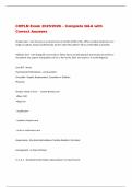 CHPLN Exam 2025&sol;2026 &ndash; Complete Q&A with  Correct Answers
