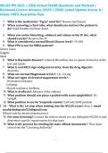 NCLEX PN 2025 &sol; 2026 Actual EXAM Questions and Revised &sol; Reviewed Correct Answers &lpar;2025 &sol; 2026&rpar; Latest Update Scores A&plus; Grade 100&percnt; Guarantee Pass
