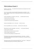 PSA Airlines Exam 3 Questions  And Solutions Guaranteed Success Graded A&plus;&period;