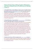Gleim&rsquo;s CPA Test Prep Auditing Complete 100 Questions And Correct Detailed Answers &lpar;Verified Answers&rpar; &vert;Already Graded A&plus;