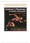FULL TEST BANK FOR ANATOMY & PHYSIOLOGY FOR HEALTH PROFESSIONS: AN INTERACTIVE JOURNEY 4TH EDITION BY BRUCE COLBERT, JEFF ANKNEY, KAREN LEE| COMPLETE GUIDE ALL CHAPTERS COVERED− GURANTEED PASS A+