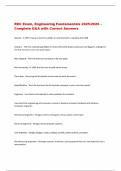 REC Exam&comma; Engineering Fundamentals 2025&sol;2026 &ndash;  Complete Q&A with Correct Answers